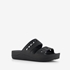 Crocs Baya Platform dames slippers zwart 1