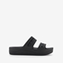 Crocs Baya Platform dames slippers zwart 7