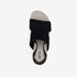 Softline dames slippers zwart wit 5
