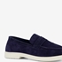 Van Beers suede heren instappers blauw 6