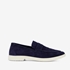 Van Beers suede heren instappers blauw 7