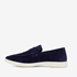 Van Beers suede heren instappers blauw 3