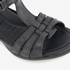 ECCO Flash leren dames sandalen zwart 6