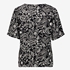 TwoDay dames T-shirt met paisley print zwart 2