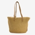 Renato Lucci dames shopper gevlochten beige 2