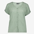 Dames blouse met korte mouwen groen