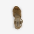 Blue Box dames sandalen met hak beige 5