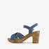 Blue Box dames sandalen met hak denim blauw 3