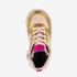 Groot hoge leren meisjes sneaker roze goud 5