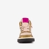 Groot hoge leren meisjes sneaker roze goud 2