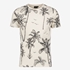 Heren T-shirt met palmbomen wit