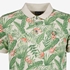 Unsigned heren polo met botanische print groen 3