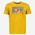 Heren T-shirt met opdruk geel