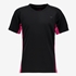 Kinder voetbal T-shirt zwart roze