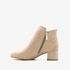 Tamaris dames enkellaarsjes met hak beige 3