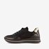 Hush Puppies leren dames sneakers zwart goud 2