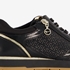 Tamaris dames sneakers zwart goud 6