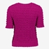 TwoDay dames T-shirt met structuur roze 2