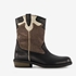 Braqeez leren meisjes western boots zwart goud 7