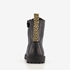 Blue Box zwarte meisjes veterboots gouden studs 3