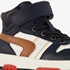 TwoDay hoge leren jongens sneakers donkerblauw 6