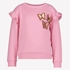 Meisjes sweater met vlinders en ruches