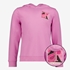 Meisjes hoodie roze  met backprint