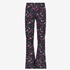 TwoDay flared meisjes broek zwart met print 1