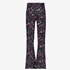 TwoDay flared meisjes broek zwart met print 2