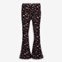 Flared meisjes broek met bloemenprint