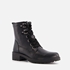 Leren veterboots met brede veters