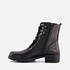 Hush Puppies leren veterboots met brede veters 3