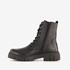 Hush Puppies leren dames veterboots zwart 2