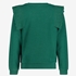 TwoDay meisjes sweater groen met ruches 2