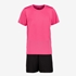 Tweedelig meisjes sport set roze zwart