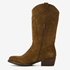 Harper suede dames western laarzen bruin 3