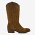 Harper suede dames western laarzen bruin 6