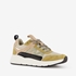 Dames dad sneakers groen beige