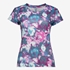 Dames sport T-shirt met print roze blauw