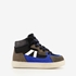 Braqeez hoge suede jongens sneakers zwart blauw 7