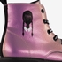 Wednesday meisjes veterboots metallic roze 6