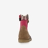 Groot suede meisjes western enkellaarsjes bruin 3