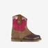 Groot suede meisjes western enkellaarsjes bruin 7