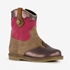 Groot suede meisjes western enkellaarsjes bruin 1