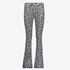 TwoDay dames flared broek luipaardprint zwart wit