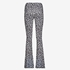 TwoDay dames flared broek luipaardprint zwart wit 2