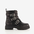 Blue Box dames biker boots zwart 7