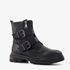 Blue Box dames biker boots met ritsen zwart 1