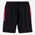 Dames voetbalshort zwart roze