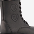 Blue Box meisjes veterboots met hartje zwart 6